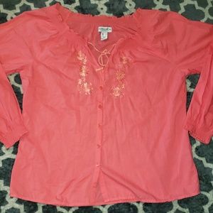 💠 3 for $30💠 Coral Caribbean Joe Top